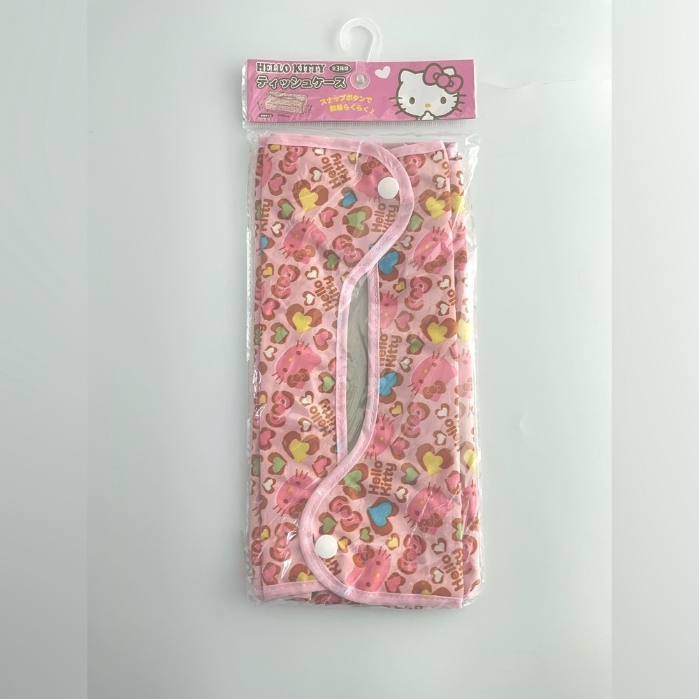 Hello Kitty Pink Tissue Box Cover, Kotatsu, Japan, 2014, New Old Stock